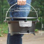 Portable Cast Iron Hibachi Grill for Camping