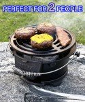 Portable Cast Iron Hibachi Grill for Camping