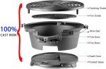 Portable Cast Iron Hibachi Grill for Camping