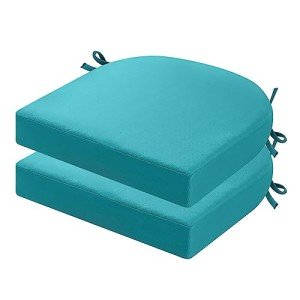 Thick Waterproof Outdoor Chair Cushions Set of 2