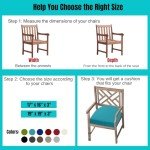 Thick Waterproof Outdoor Chair Cushions Set of 2