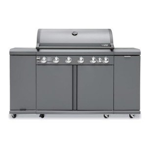 6-Burner Gas Grill Outdoor Kitchen Island