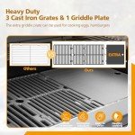 6-Burner Gas Grill Outdoor Kitchen Island