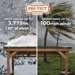 Saxony XL Cedar BBQ Grill Gazebo Pavilion