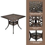 TITIMO 5-Piece Cast Aluminum Dining Set