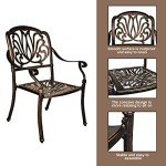 TITIMO 5-Piece Cast Aluminum Dining Set