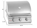 Blaze 25-Inch Built-In Propane Grill - 3 Burners