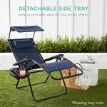 Folding Zero Gravity Outdoor Recliner Lounge Chair