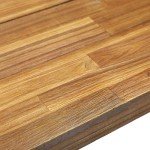 Acacia Wood and Metal Outdoor Bench