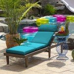 Lake Blue Outdoor Chaise Cushion – 21"x72