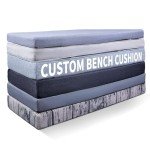 Custom Non-Slip Bench Cushion for Patio Furniture