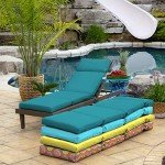 Lake Blue Outdoor Chaise Cushion – 21"x72