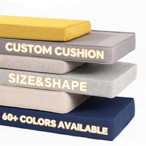 Customizable Bench Cushion for Indoor/Outdoor Use