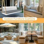 Customizable Bench Cushion for Indoor/Outdoor Use