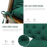 Dark Green Outdoor Swing Cushions for 2-3 Seat