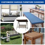 Custom Bench Cushion for Indoor/Outdoor Patio Use