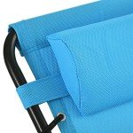 Outsunny Folding Chaise Lounge Chair - Blue