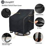 LSongSKY Waterproof Patio Chair Covers - 2 Pack