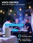Smart 98Ft RGBW Waterproof Patio String Lights