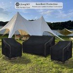 LSongSKY Waterproof Patio Chair Covers - 2 Pack