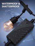 Smart 98Ft RGBW Waterproof Patio String Lights
