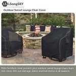 LSongSKY Waterproof Patio Chair Covers - 2 Pack