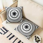 Merrycolor Set of 2 Waterproof Outdoor Pillow Covers