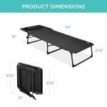 Portable Outdoor Chaise Lounge Chair with 8 Positions