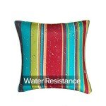 Striped Outdoor Throw Pillows – Set of 2