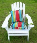 Striped Outdoor Throw Pillows – Set of 2