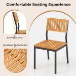 Tangkula 7-Piece Outdoor Dining Set with Umbrella Hole