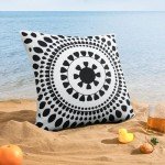Merrycolor Set of 2 Waterproof Outdoor Pillow Covers