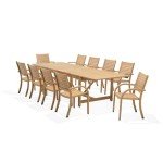 Arizona 11-Piece Rectangular Patio Dining Set