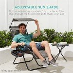 Navy Blue Zero Gravity Outdoor Recliner Chair