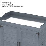 Wooden Outdoor Storage Cabinet with Potting Benches