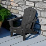 SERWALL Folding Adirondack Chairs for Outdoor Living