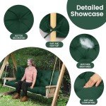 Waterproof 5" Thick Porch Swing Cushions, 3 Seater