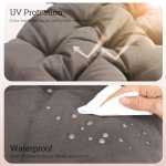 Dark Gray Outdoor Cushions for Patio Furniture