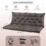 Dark Gray Outdoor Cushions for Patio Furniture