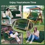 Waterproof 5" Thick Porch Swing Cushions, 3 Seater