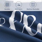 Navy Blue Waterproof Outdoor Pillow Covers - Set of 2