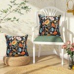 Virexen Waterproof Floral Outdoor Pillow Covers - 2 Pack