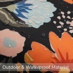 Virexen Waterproof Floral Outdoor Pillow Covers - 2 Pack