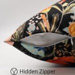 Virexen Waterproof Floral Outdoor Pillow Covers - 2 Pack