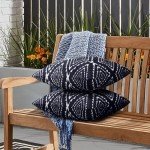 Navy Blue Waterproof Throw Pillow Covers - Set of 2