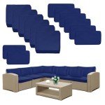 14-Pack Waterproof Patio Cushion Covers Set