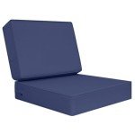 Navy Blue Waterproof Deep Seat Patio Cushions