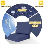 Navy Blue Waterproof Deep Seat Patio Cushions