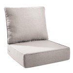 Beige Outdoor Chair Cushion Set – 24"x24"x6