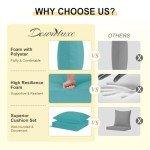 Teal Deep Seat Waterproof Patio Chair Cushions